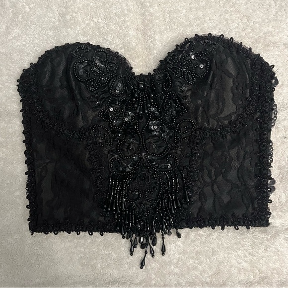 ‼️ONE OF A KIND! Pura Lana Vergine Stunning Embellished Blazer, Bustier and Jean - Picture 4 of 15